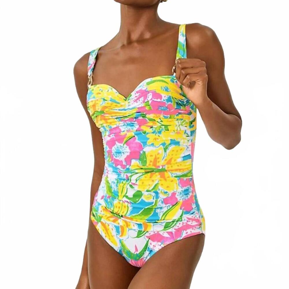 NEW LILLY PULITZER solaria one piece in multi lovely lilly